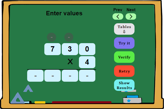 Multiplication Board 1 - Online Practice Tool
