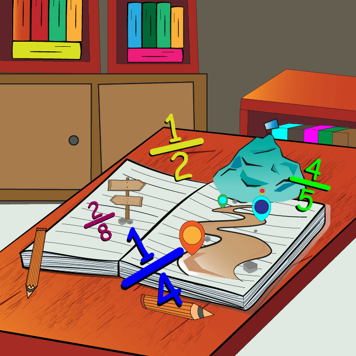 Fractions Learning Path Illustration