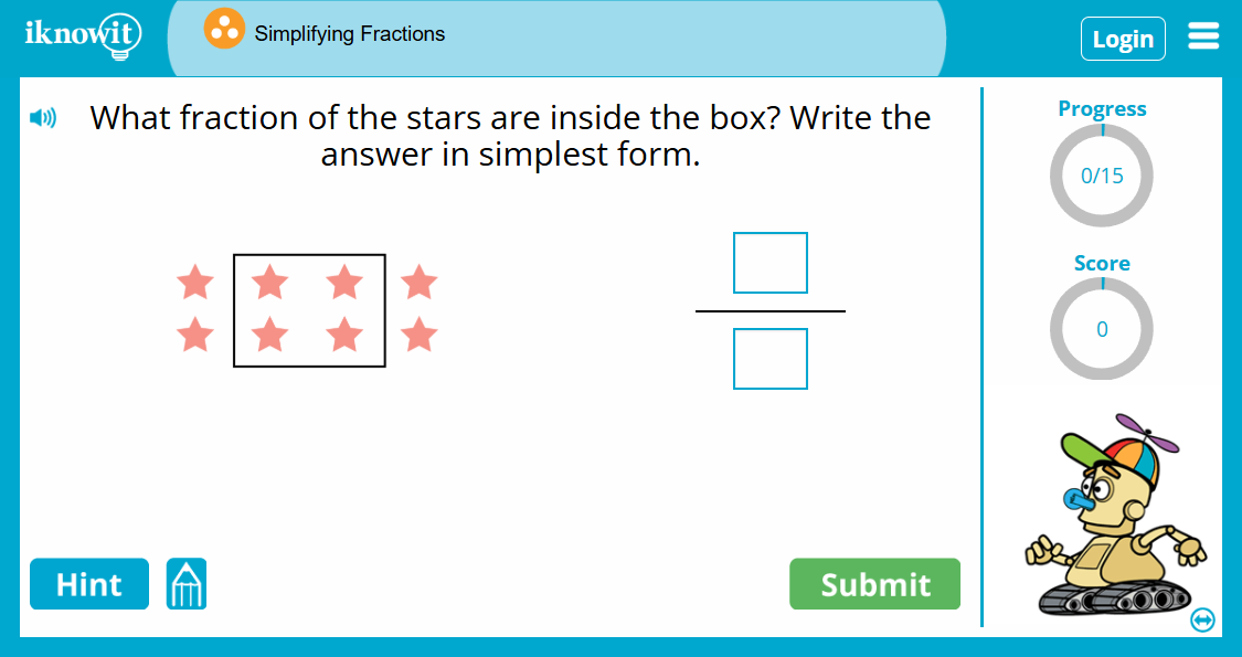 Simplifying Fractions Game
