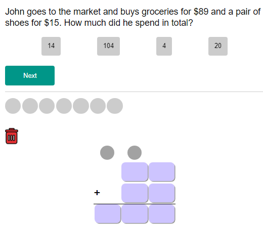 practice addition with maths quizzes