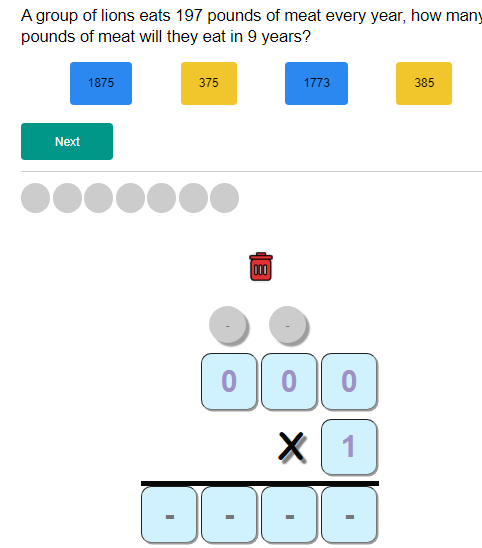 Multiplication Quiz 1
