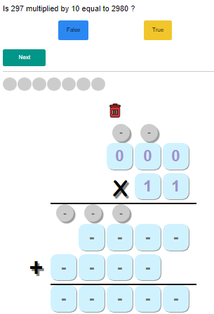 Long Multiplication Quiz 3