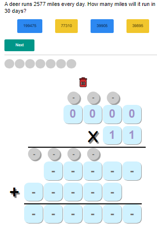 Long Multiplication Quiz 4