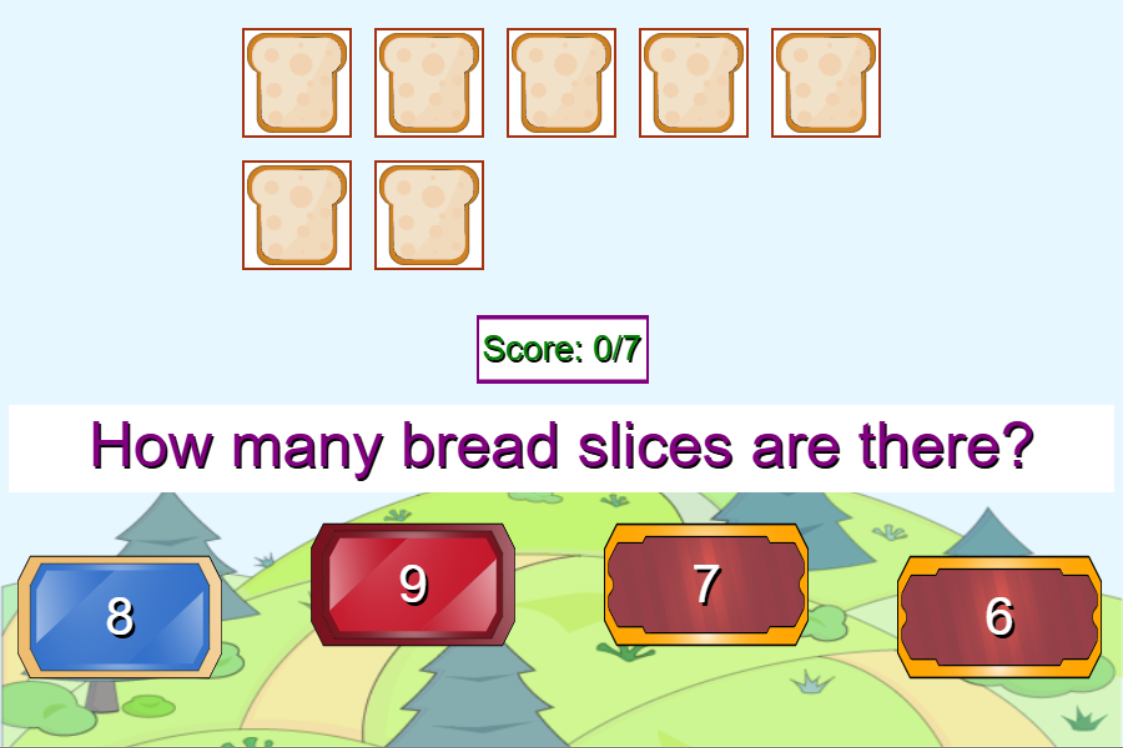 Learn to Count From 1 to 10 - Math Game