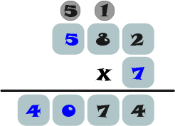 multiplication regrouping example step 10