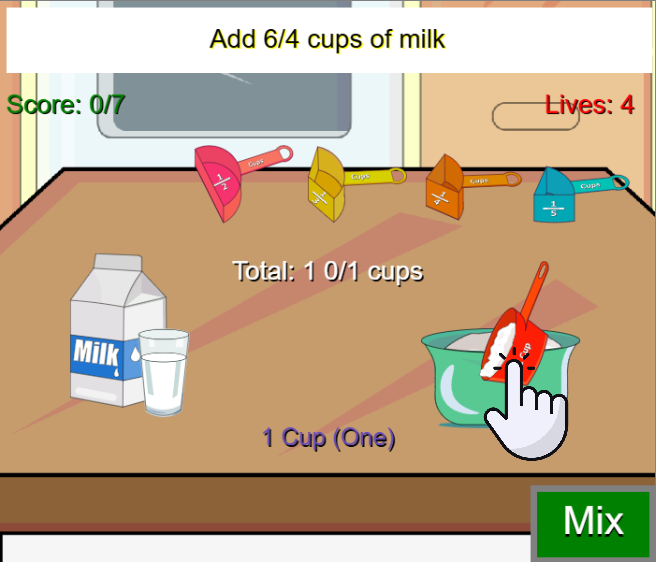 Fraction Game, My Little Kitchen