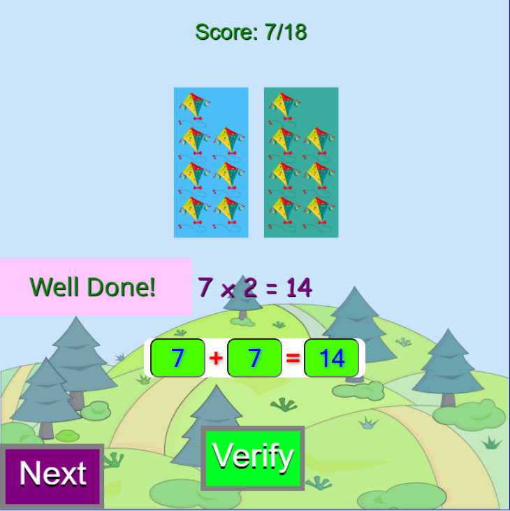 Repeated Addition with Groups Game