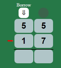 subtraction regrouping example