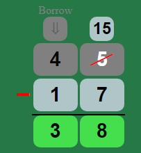 subtraction with regrouping example