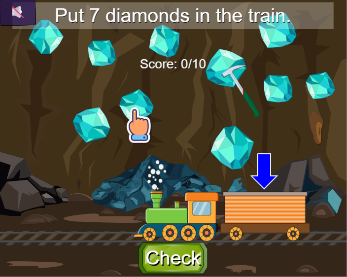 Mining and Counting - Math Game